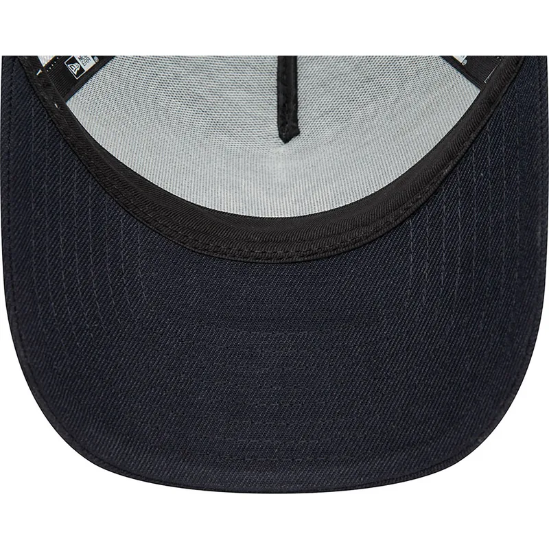 cappelli-curva-blu-marino-snapback-marron-a-frame-boucle-dei-new-york-yankees-mlb-di-new-era