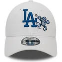 cappelli-curva-bianco-cinghia-regolabile-9forty-food-character-dei-los-angeles-dodgers-mlb-di-new-era