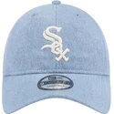 cappellino-curvo-blu-regolabile-9twenty-washed-denim-dei-chicago-white-sox-mlb-di-new-era