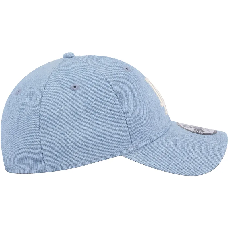 cappello-curvo-blu-regolabile-9twenty-washed-denim-dei-los-angeles-dodgers-mlb-di-new-era