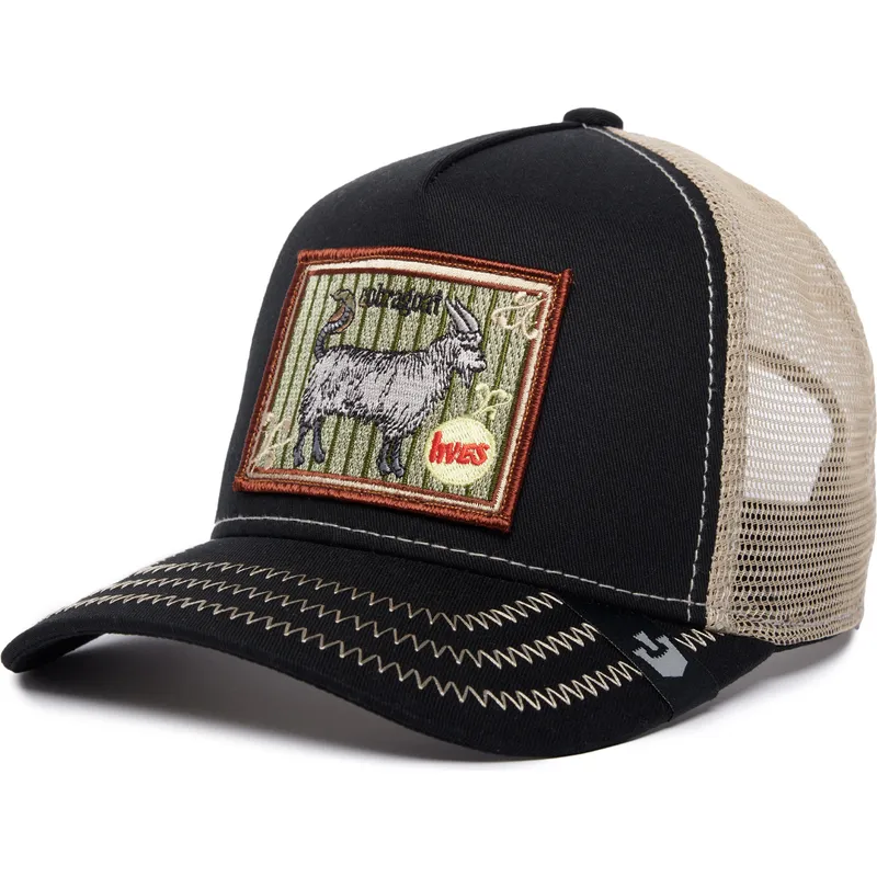 cappellino-trucker-nero-e-beige-capra-ye-olde-cobra-goat-the-farm-retro-classic-di-goorin-bros