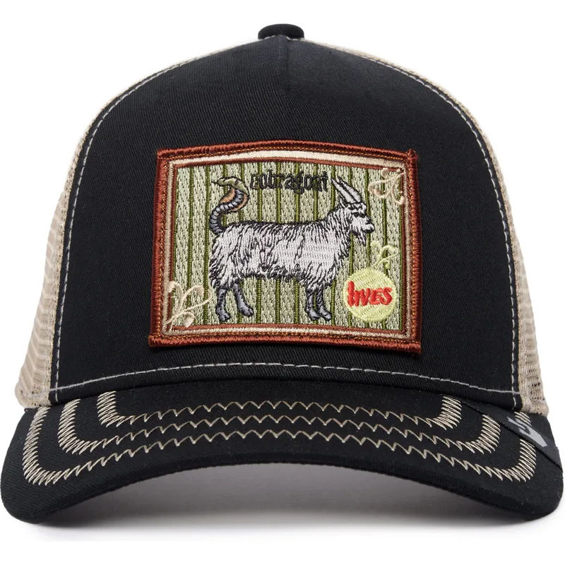 cappellino-trucker-nero-e-beige-capra-ye-olde-cobra-goat-the-farm-retro-classic-di-goorin-bros