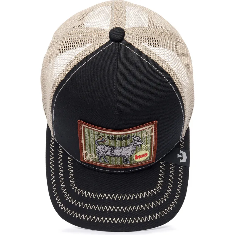 cappellino-trucker-nero-e-beige-capra-ye-olde-cobra-goat-the-farm-retro-classic-di-goorin-bros