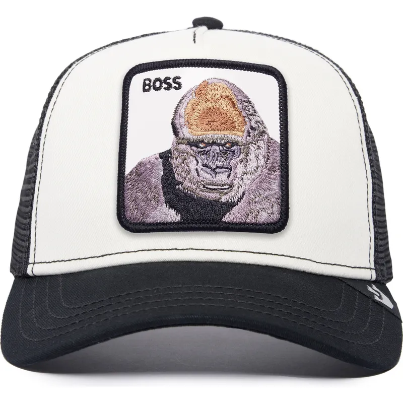 Cappellino trucker bianco e nero gorilla The Boss Gorilla The Farm