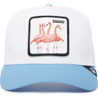 Goorin Bros. Flamingo Squad The Farm Premium White and Blue Trucker Hat