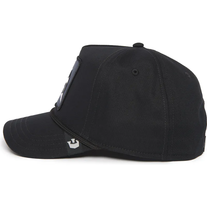 cappellino-visiera-curva-nero-snapback-orca-killer-whale-100-the-farm-all-over-canvas-di-goorin-bros