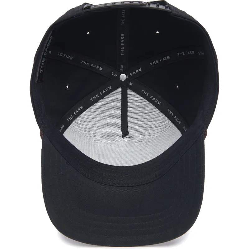 cappellino-curvo-nero-snapback-cane-rottweiler-alpha-dog-100-the-farm-all-over-canvas-di-goorin-bros