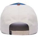 gorra-curva-blu-bianca-e-marrone-snapback-cane-bulldog-tough-bully-100-the-farm-all-over-canvas-di-goorin-bros