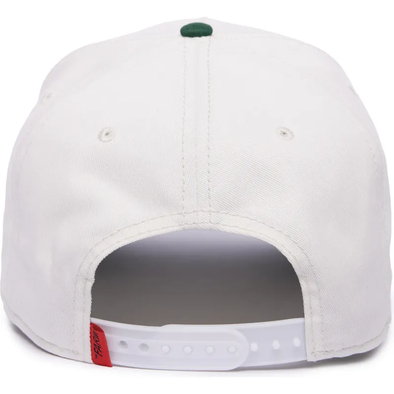 cappellino-visiera-curva-bianco-snapback-mucca-cash-cow-100-the-farm-all-over-canvas-di-goorin-bros