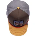 cappellino-visiera-curva-marrone-grigio-e-arancione-snapback-lupo-lone-wolf-100-the-farm-all-over-canvas-di-goorin-bros