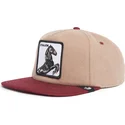 goorin-bros-flat-brim-horse-stallion-free-rider-the-farm-flats-brown-and-red-snapback-cap