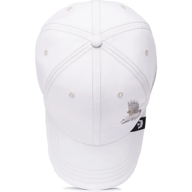 cappellino-curvo-bianco-regolabile-colomba-2-blessed-2-b-stressed-the-farm-lady-balls-di-goorin-bros