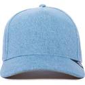 cappello-snapback-blu-curvo-the-farm-nude-denim-di-goorin-bros