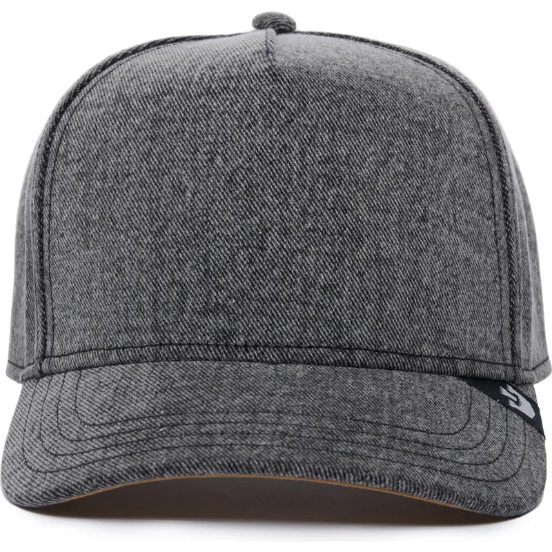cappellino-curvo-grigio-snapback-the-farm-nude-denim-di-goorin-bros
