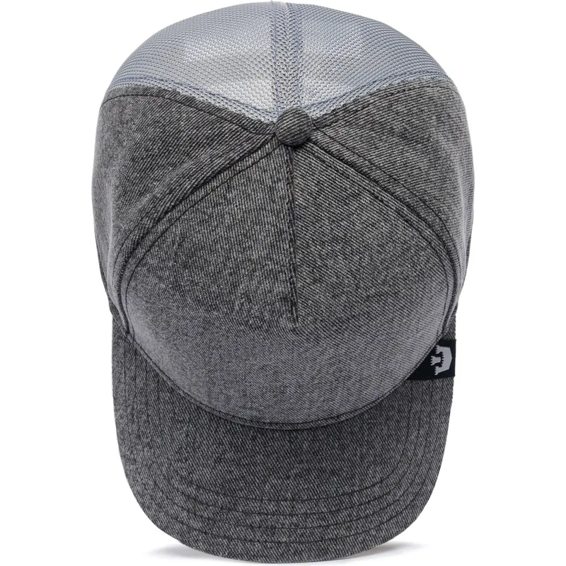 cappellino-curvo-grigio-snapback-the-farm-nude-denim-di-goorin-bros