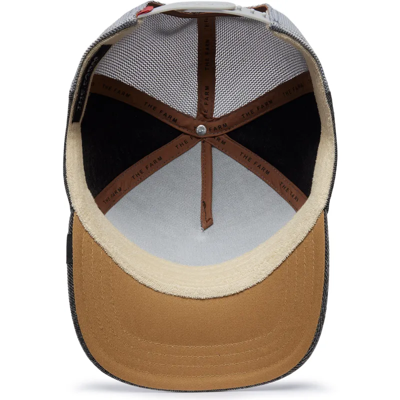 cappellino-curvo-grigio-snapback-the-farm-nude-denim-di-goorin-bros