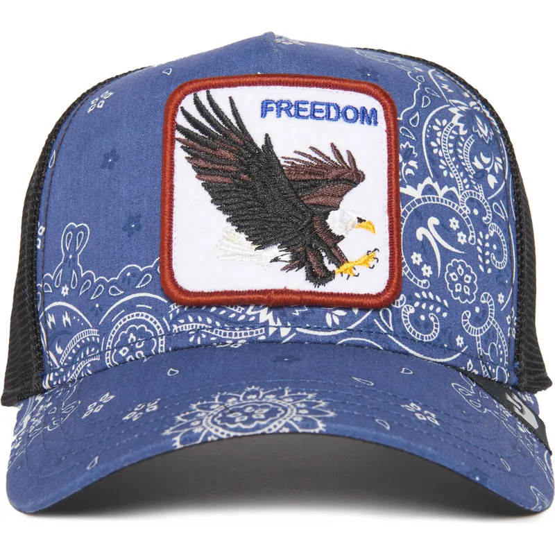 cappellino-trucker-blu-marino-aquila-freedom-a-the-w-in-a-d-the-farm-paisley-di-goorin-bros