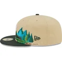 cappello-a-visiera-piatta-marrone-e-verde-chiuso-59fifty-team-landscape-dei-new-york-yankees-mlb-di-new-era