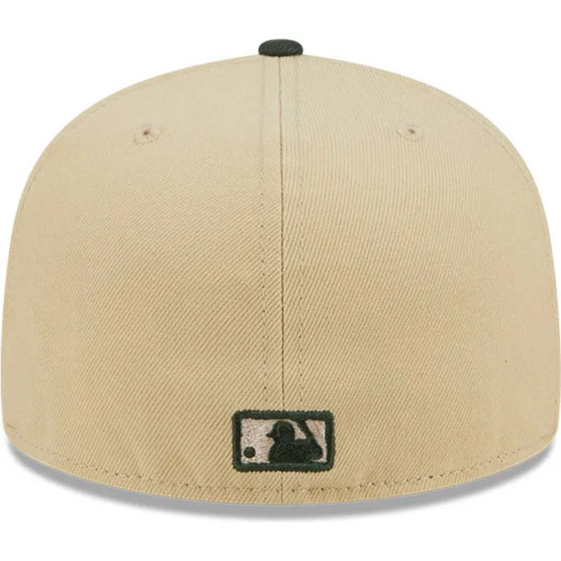 cappelli-piatta-marrone-regolato-59fifty-team-landscape-dei-new-york-yankees-mlb-di-new-era