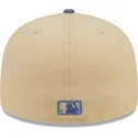 cappello-piatto-marrone-e-blu-chiuso-59fifty-team-landscape-dei-los-angeles-dodgers-mlb-di-new-era
