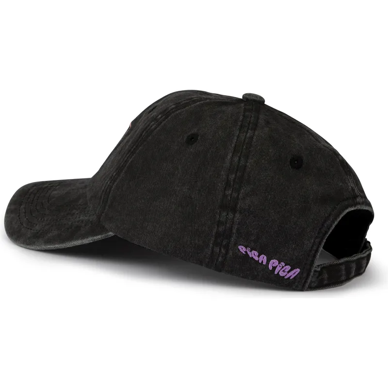 cappelli-curva-nero-cinghia-regolabile-di-pica-pica