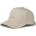 cappellino-curvo-beige-snapback-heartbreak-hotel-di-pica-pica