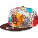 cappelli-piatta-multicolore-snapback-9fifty-spring-dei-san-diego-padres-mlb-di-new-era