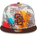 cappello-piatto-multicolore-snapback-9fifty-spring-dei-san-diego-padres-mlb-di-new-era