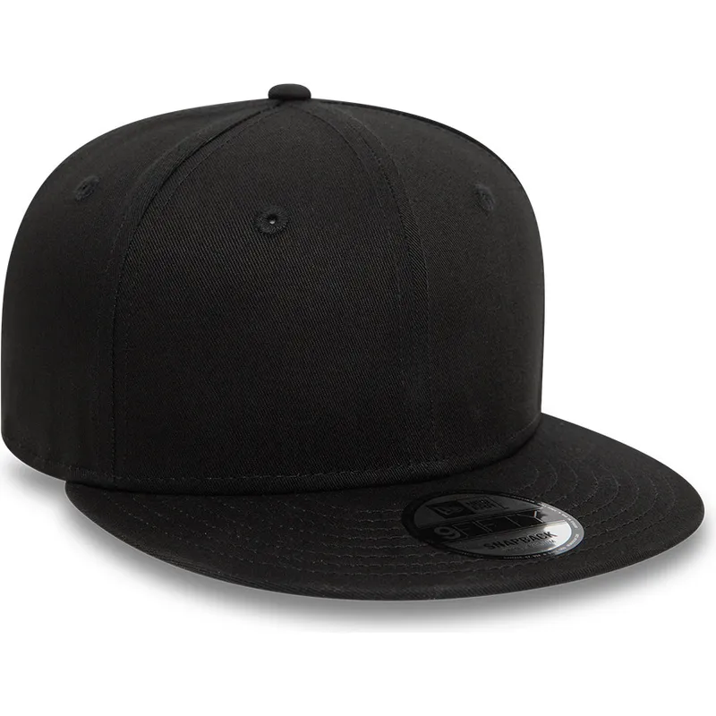cappello-piatto-nero-snapback-9fifty-cotton-di-new-era