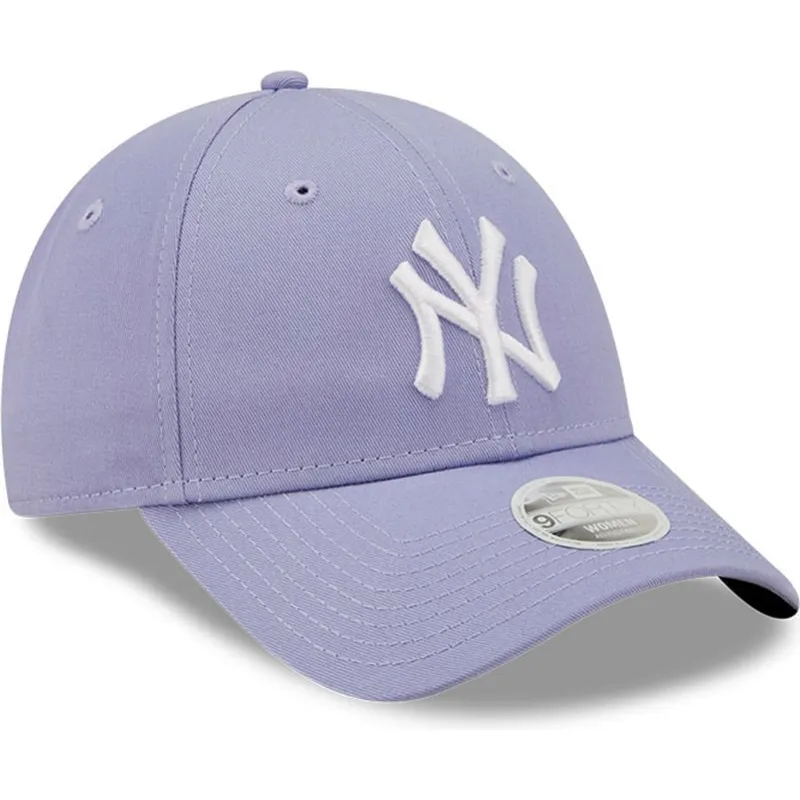 cappellino-curvo-viola-regolabile-da-donna-9forty-league-essential-dei-new-york-yankees-mlb-di-new-era