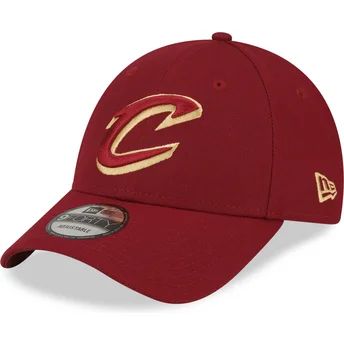 Cappellino visiera curva rosso regolabile 9FORTY The League di Cleveland Cavaliers NBA di New Era