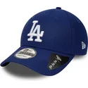 cappelli-curva-blu-cinghia-regolabile-9forty-diamond-era-essential-dei-los-angeles-dodgers-mlb-di-new-era