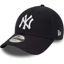 cappellino-a-visiera-curva-blu-navy-regolabile-9forty-diamond-era-essential-dei-new-york-yankees-mlb-di-new-era