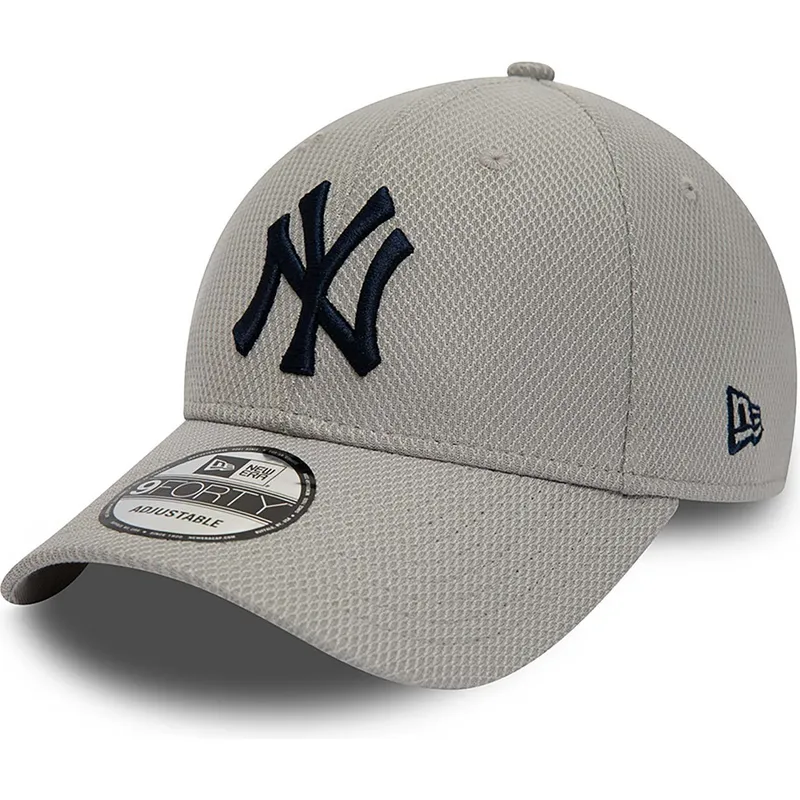cappelli-curva-grigio-cinghia-regolabile-9forty-diamond-era-essential-dei-new-york-yankees-mlb-di-new-era cappelli-curva-grigio-cinghia-regolabile-9forty-diamond-era-essential-dei-new-york-yankees-mlb-di-new-era
