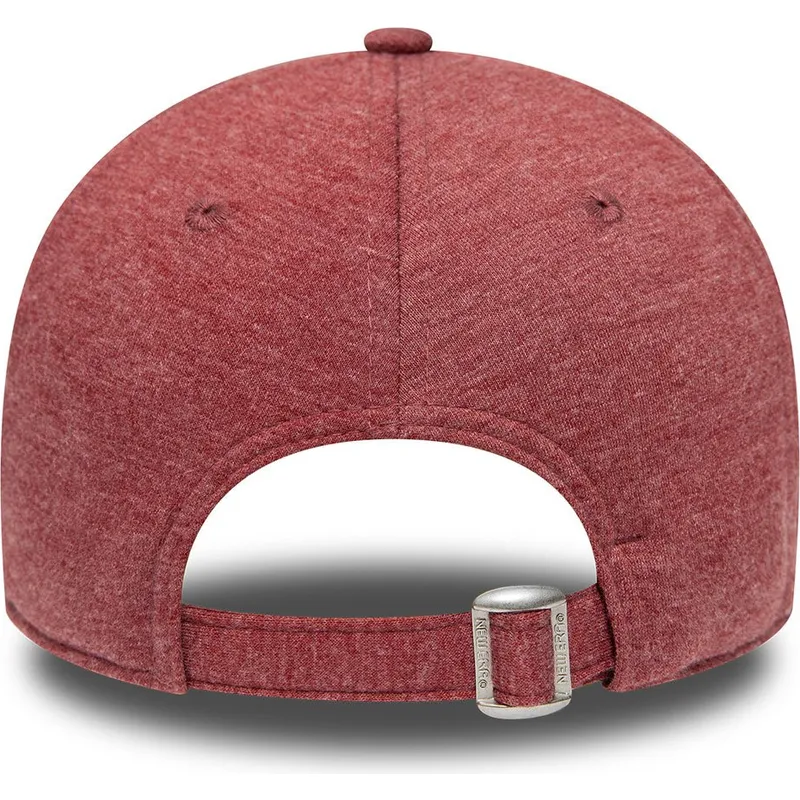 cappelli-curva-rosso-cinghia-regolabile-granate-granate-9forty-jersey-essential-dei-new-york-yankees-mlb-di-new-era