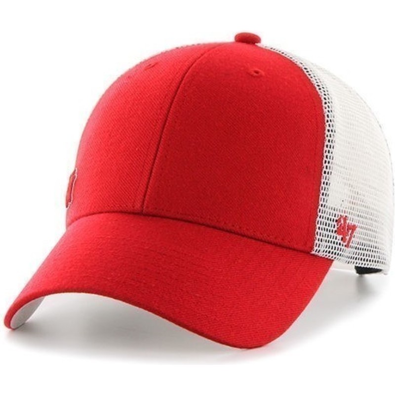 cappellino-trucker-rosso-di-new-york-yankees-mlb-suspense-di-47-brand