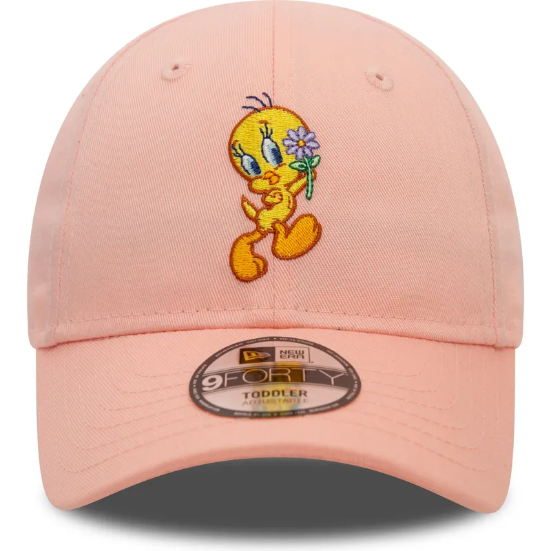 cappellino-curvo-rosa-regolabile-per-bambino-9forty-di-titti-looney-tunes-di-new-era