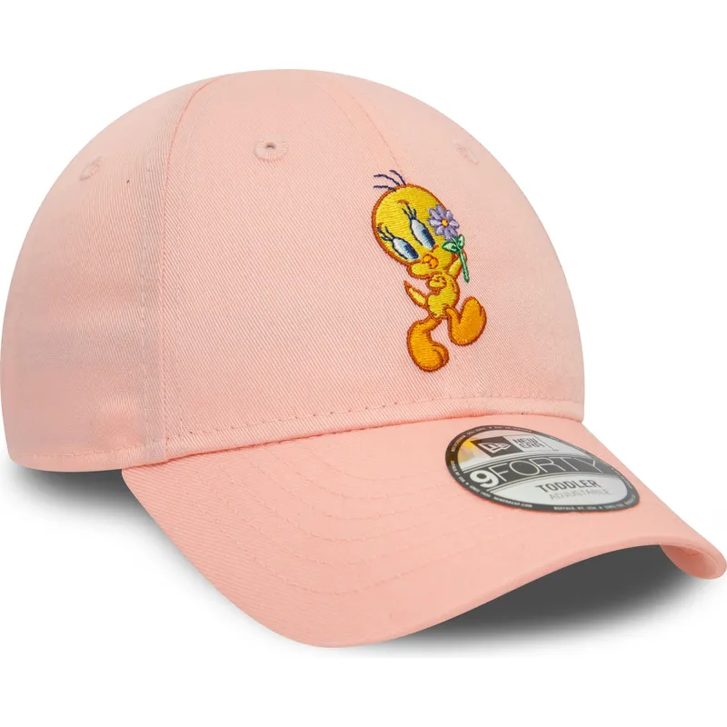 cappelli-curva-rosa-cinghia-regolabile-per-bambino-9forty-dei-piolin-looney-tunes-di-new-era