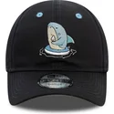 cappelli-curva-blu-marino-cinghia-regolabile-per-bambino-9forty-character-dei-tiburon-di-new-era