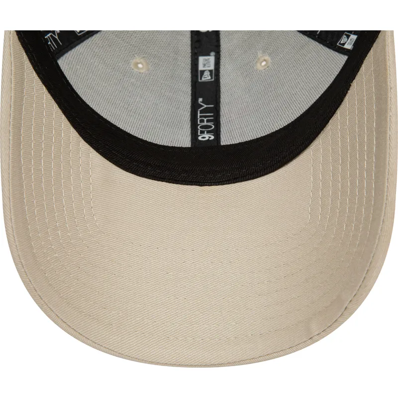 cappellino-curvo-beige-regolabile-con-logo-rosa-9forty-league-essential-dei-los-angeles-dodgers-mlb-di-new-era