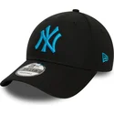 cappellino-curvo-nero-regolabile-con-logo-blu-9forty-league-essential-dei-new-york-yankees-mlb-di-new-era