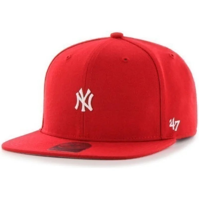 cappelli-piatta-rosso-snapback-dei-new-york-yankees-mlb-di-47-brand