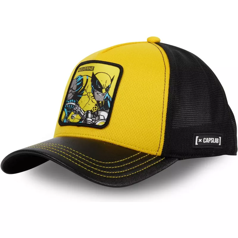 capslab-wolverine-log1-ct-marvel-comics-yellow-and-black-trucker-hat