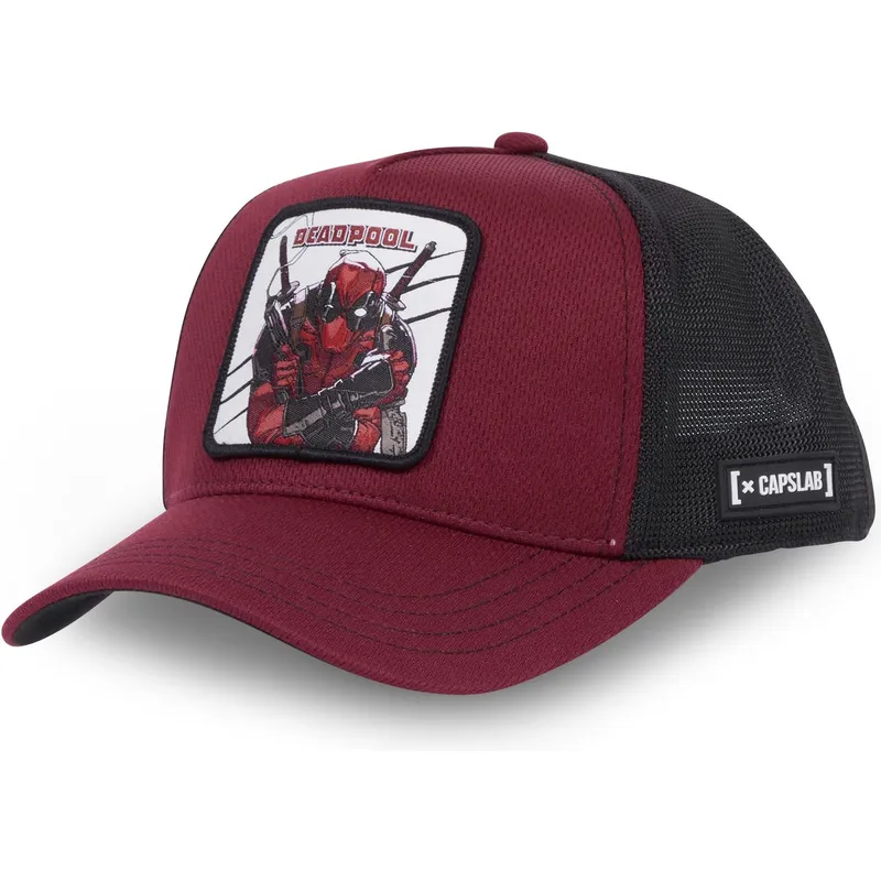cappelli-curva-rosso-snapback-deadpool-marvel-comics-di-capslab