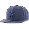 cappello-snapback-piatto-blu-con-grande-logo-dei-new-york-yankees-mlb-no-shot-di-47-brand