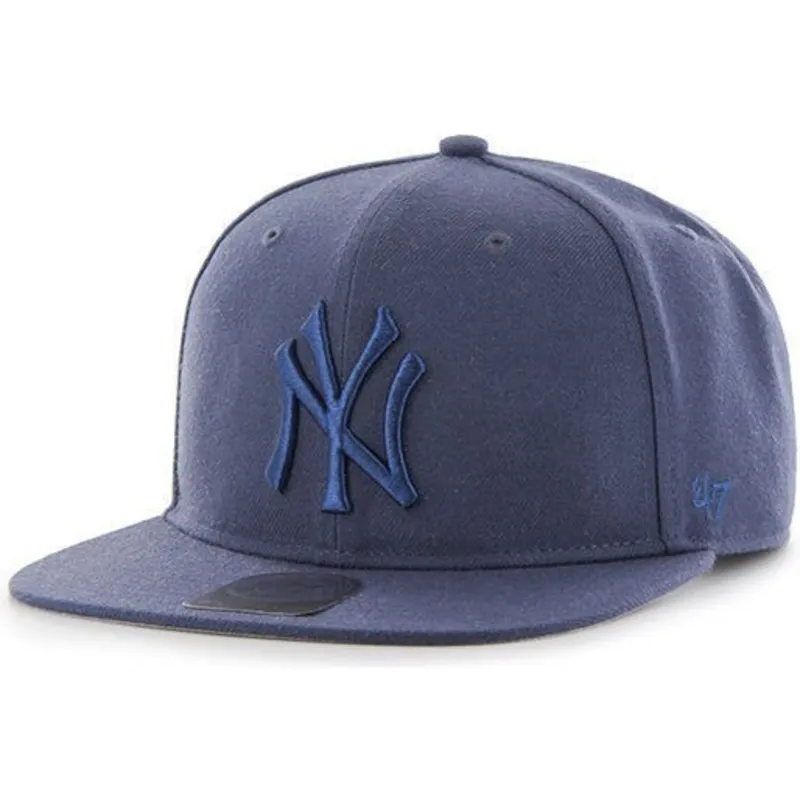 cappelli-piatta-blu-marino-snapback-grande-dei-new-york-yankees-mlb-di-47-brand cappelli-piatta-blu-marino-snapback-grande-dei-new-york-yankees-mlb-di-47-brand