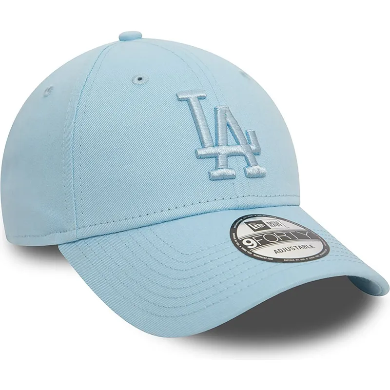 cappelli-curva-blu-cinghia-regolabile-claro-claro-9forty-league-essential-dei-los-angeles-dodgers-mlb-di-new-era