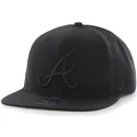 cappellino-piatto-nero-snapback-con-logo-nero-degli-atlanta-braves-mlb-sure-shot-di-47-brand