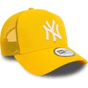 cappelli-curva-giallo-snapback-a-frame-league-essential-dei-new-york-yankees-mlb-di-new-era