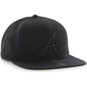 cappelli-piatta-nero-snapback-dei-atlanta-braves-mlb-di-47-brand